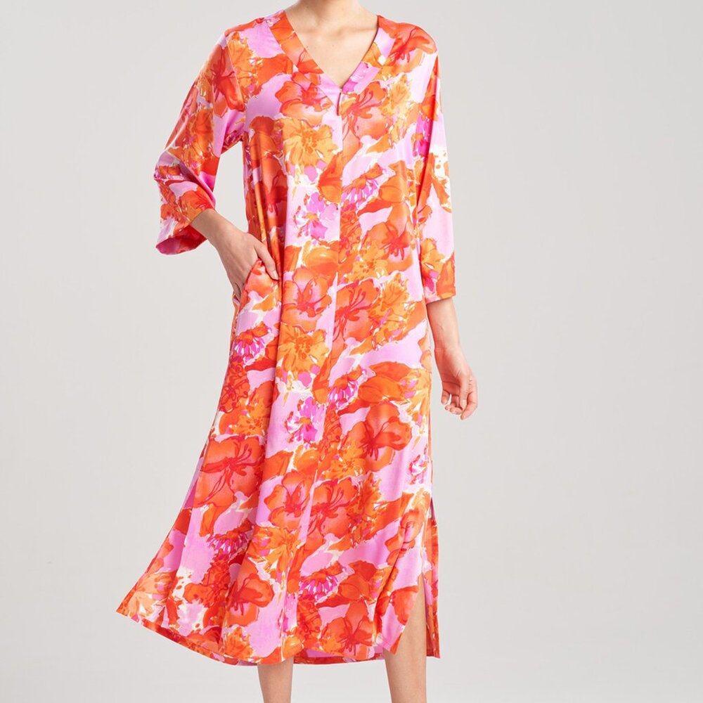 Natori Hibiscus Caftan